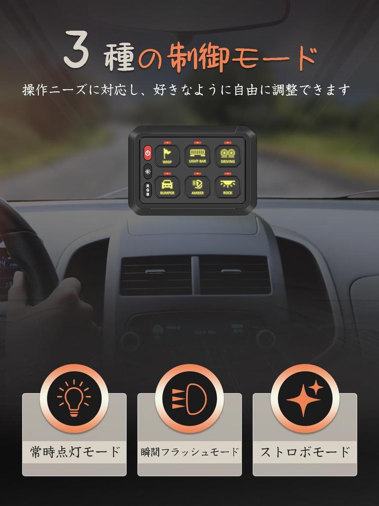 Панель переключателей NORTHYUN с мобильным приложением, RGB диммируемая коробка реле системы силовых цепей для Jeep, 6-позиционное управление, Bluetooth, подсветка, LED, управление,