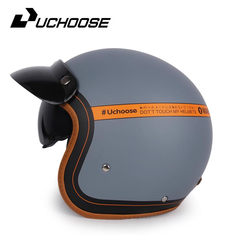 DOT сертифицированный ретро мотоциклетный шлем Cafe Racer Open Face Casco Moto Мотоциклетные аксессуары Мужские мотошлемы