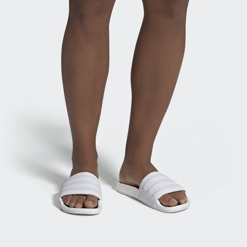 adidas Шлепанцы Adilette Boost 'Cloud White' Мужские EG1909