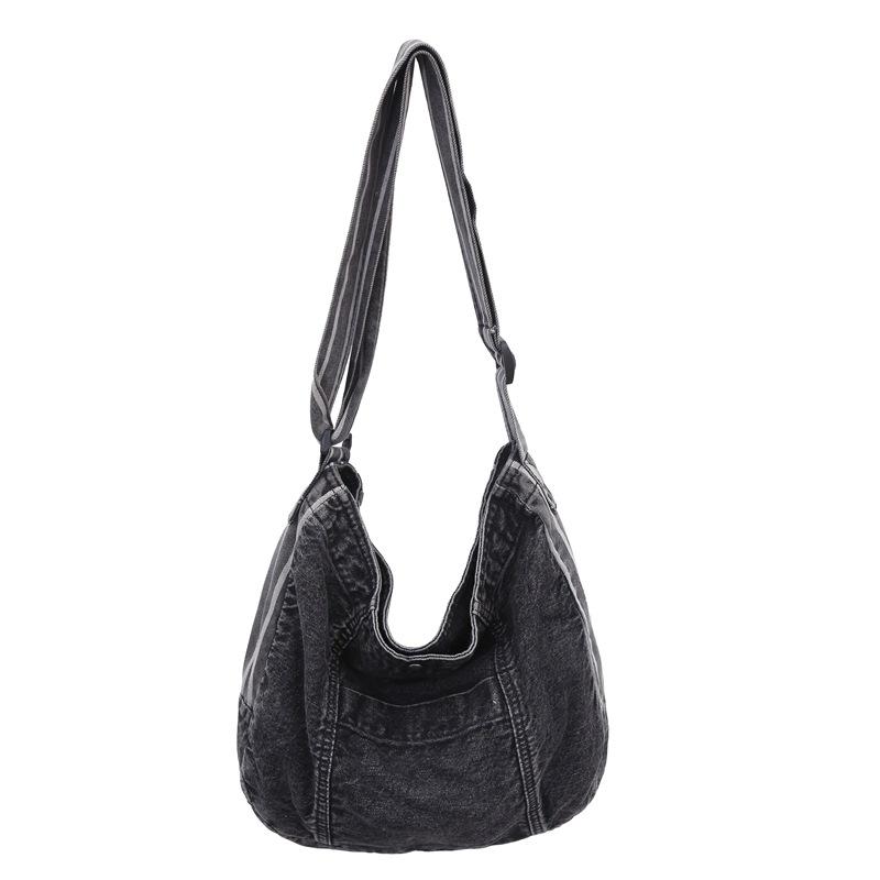 Denim Tote Bag Women's Large Capacity Shoulder Crossbody Bag