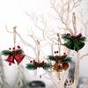 Iron Christmas Tree Pendants Multi-color Christmas Hanging Bells Christmas Bell Pendant DIY
