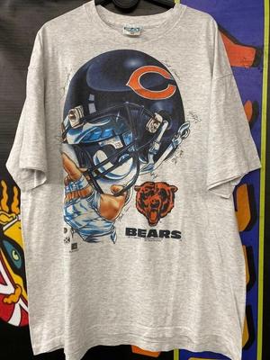 Винтажная футболка Chicago Bears NFL Футболка Унисекс Хлопок Мужская Женская S-5XL Унисекс Футболка