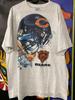 Винтажная футболка Chicago Bears NFL Футболка Унисекс Хлопок Мужская Женская S-5XL Унисекс Футболка