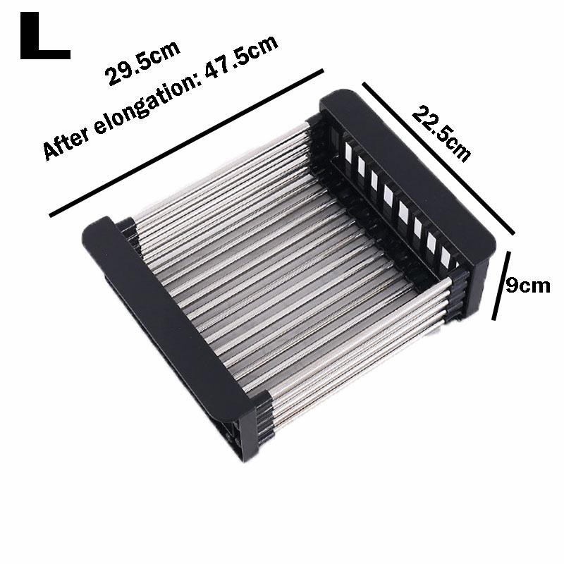 Подставка для кухонной мойки, регулируемая полка для сушки посуды из нержавеющей стали, держатель для тарелок, мисок, органайзер для посуды, сушилка для фруктов и овощей