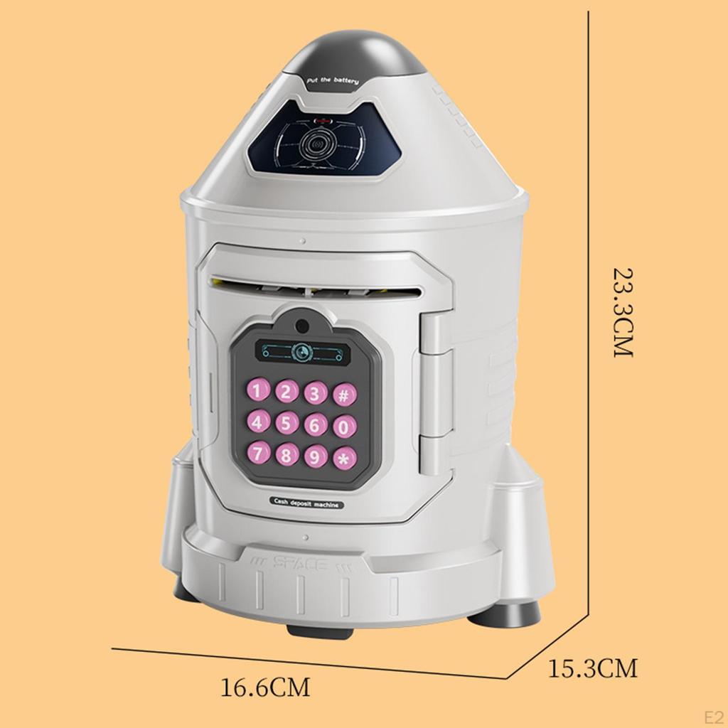 Банкомат-копилка Rocket Piggy Bank с автоматической прокруткой, подарки на день рождения на фестивале, денежный банк, банки для монет для мальчика