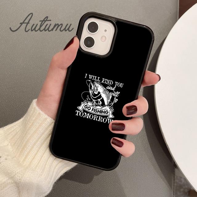 Чехол для телефона Fishing Quotes для iPhone 11 12 13 14 Pro Max mini X XR XS SE 2020 5 6S 7 8 Plus Samsung Galaxy S21 S22 Cover shell