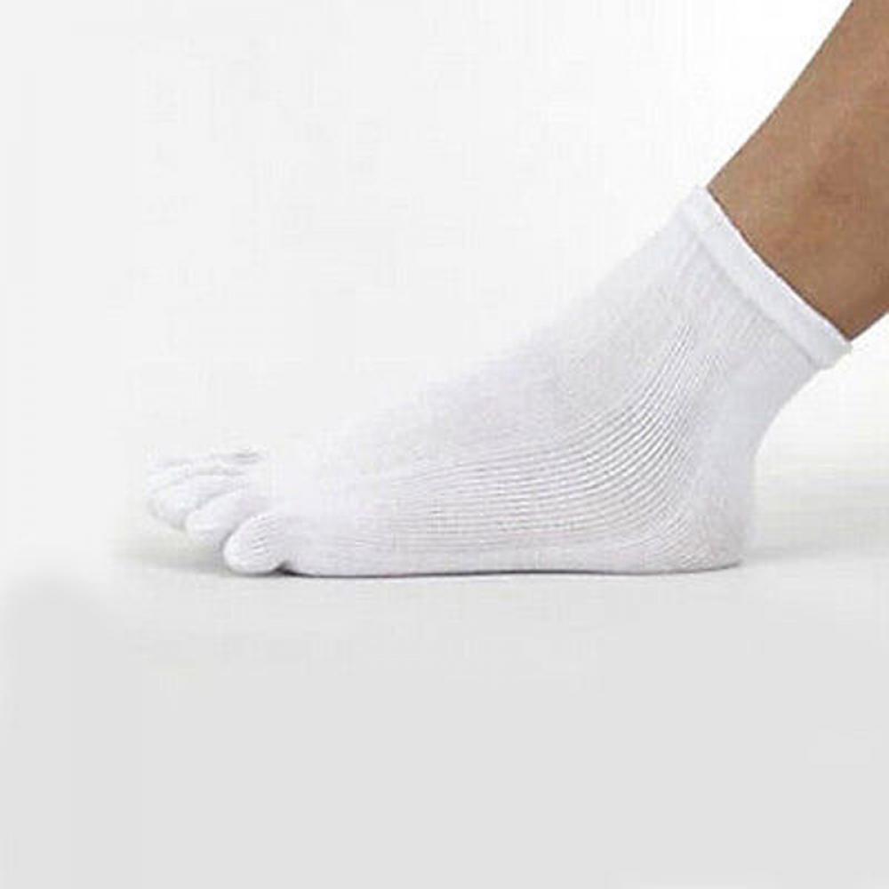 Soft Unisex Women Men Cotton Sports Five Finger Toe Socks