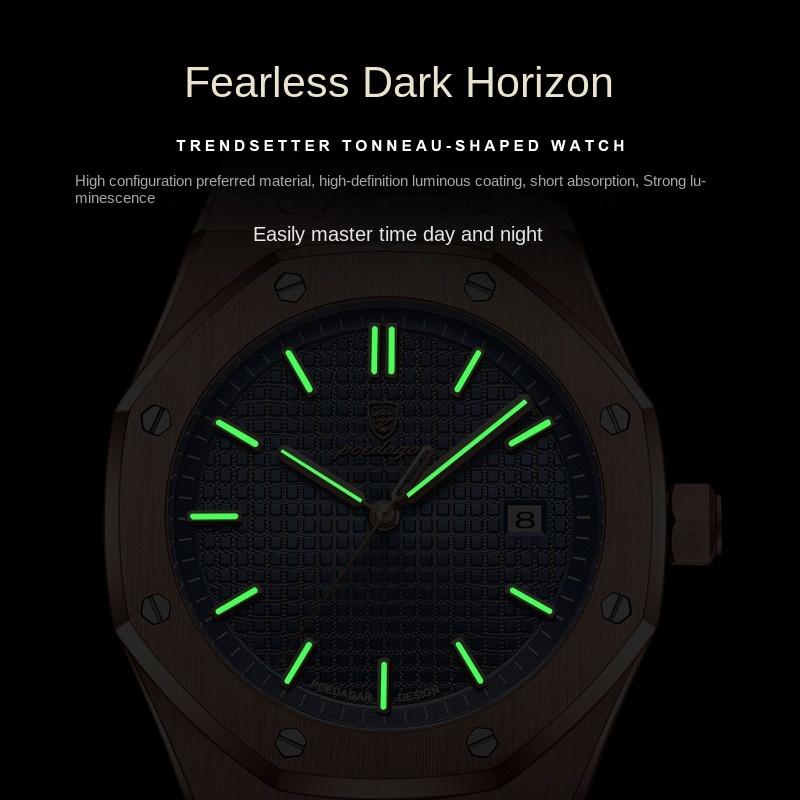 Топ Бренд Мужские Часы Водонепроницаемые Светящиеся Модные Новые Календарь Кварцевые Модные Элегантные Часы