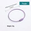 Candy Color Steel Wire Keychain Ring for DIY Jewelry Accessories