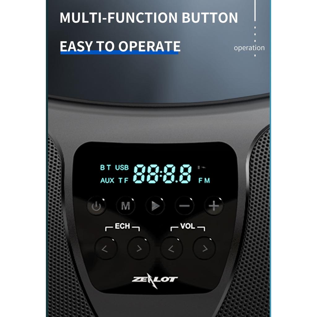 P1 40W High Power Wireless Bluetooth Speaker Audio Center, Portable Sound Box Powerful Boombox Outdoor Stereo Speaker Loudspeaker Deep Bass Music Box