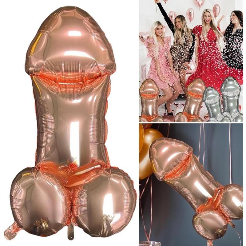 Bachelorette Party Balloon Set,10Pack Unique Bridal Shower Decor,Inflatable Bachelorette Party Games Toy,Funny Gag Gifts for Engagement