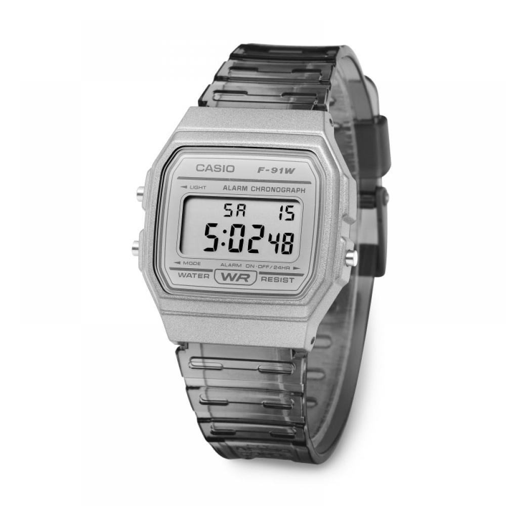Casio F 91ws 8hdF  F 91ws 8  Цифровые Квадратные Винтажные Ретро Прозрачные Публичные PU Часы