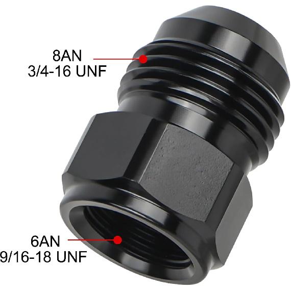 EVIL ENERGY 6AN внутренняя резьба на 8AN наружная резьба переходник-расширитель 2 шт.