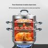 Kangbakh 304 Stainless Steel 3-Layer Steamer