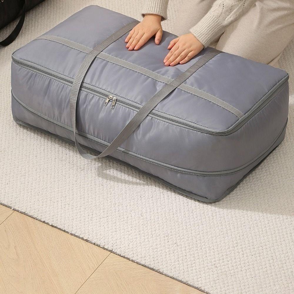 Large Capacity Expandable Storage Bag Save Space Folding Clothing Quilt Storage Bag with Zipper Down Jacket Organizer Dorm