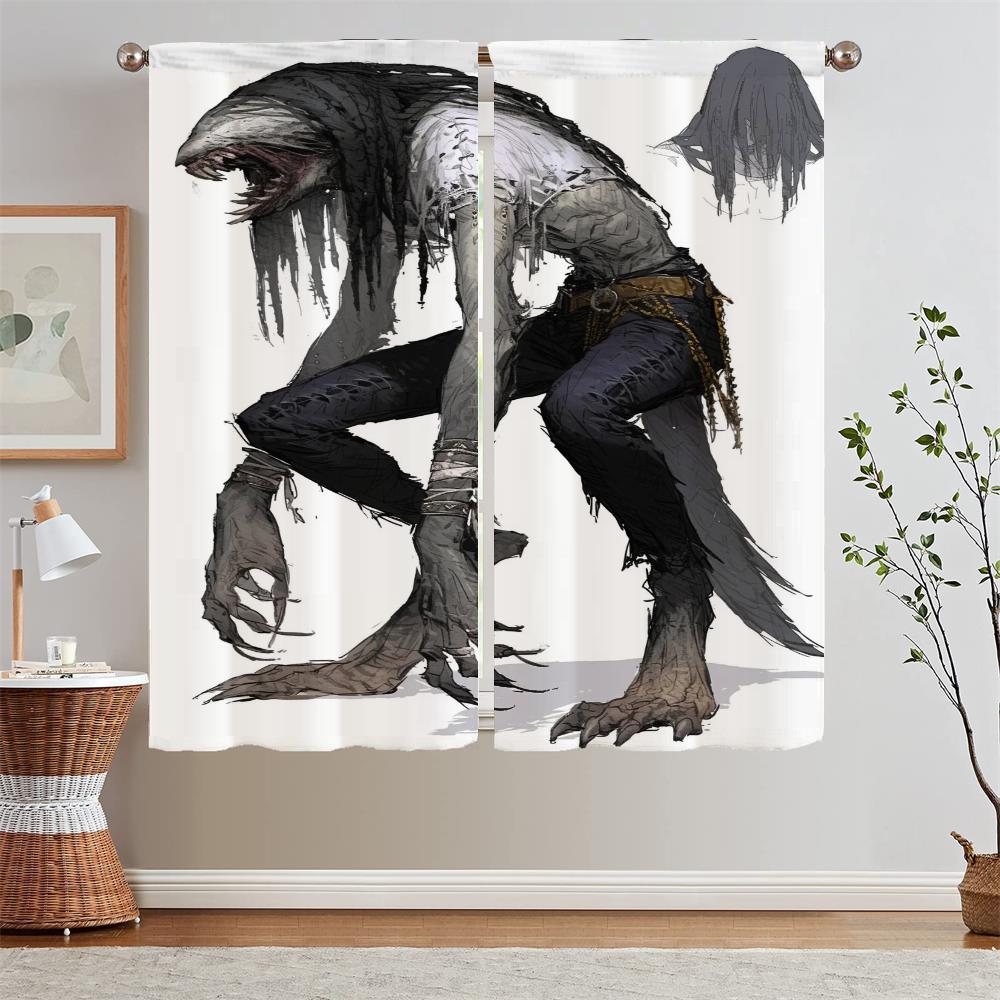 Dark Monster Готовые Шторы Дешевые Вещи С Бесплатной Доставкой для Дома Шторы Детская Комната Шторы Украшения Гостиной Жалюзи