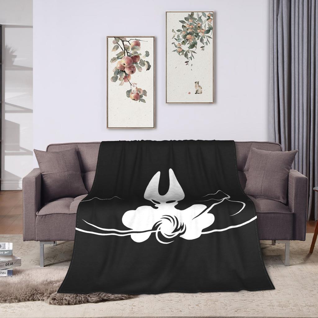 Плед Фланелевый Hollow Knight Silksong Зимний Теплый Мягкий Плед для Детей Взрослых На Улицу Забавный Покрывало для Кровати Покрывало для Дивана-Кровати