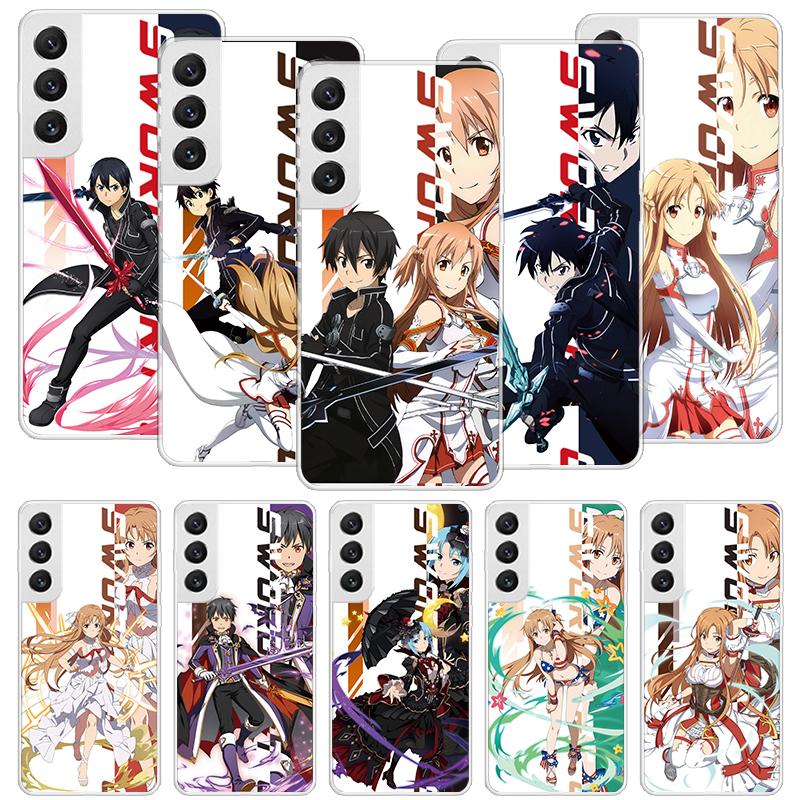 Чехол для телефона Аниме Sword Art Online SAO Для Samsung Galaxy S26 Ultra S23 S24 S25 Edge S20 FE S21 S22 Plus Мягкая печатная оболочка Cover F
