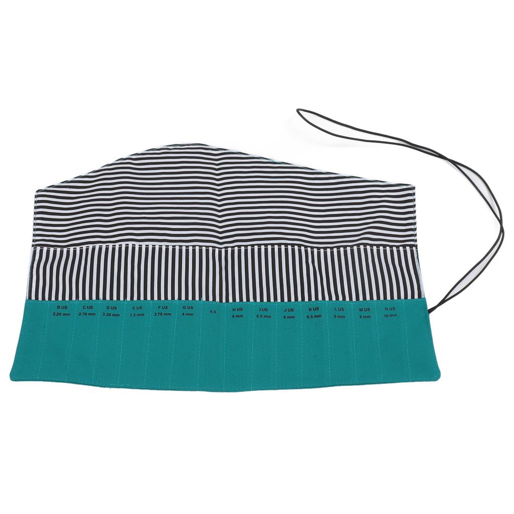Crochet Hook Rolling Organizer Folding Oxford Cloth Portable Roll Up Knitting Needles Holder Case