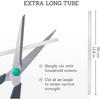 ALTGLAS 4 Pcs Extra Long Straw for Soap Pumps (length 11.8 in / 30 cm) - Compatible with Soap Dispenser Pump Heads by Altglas