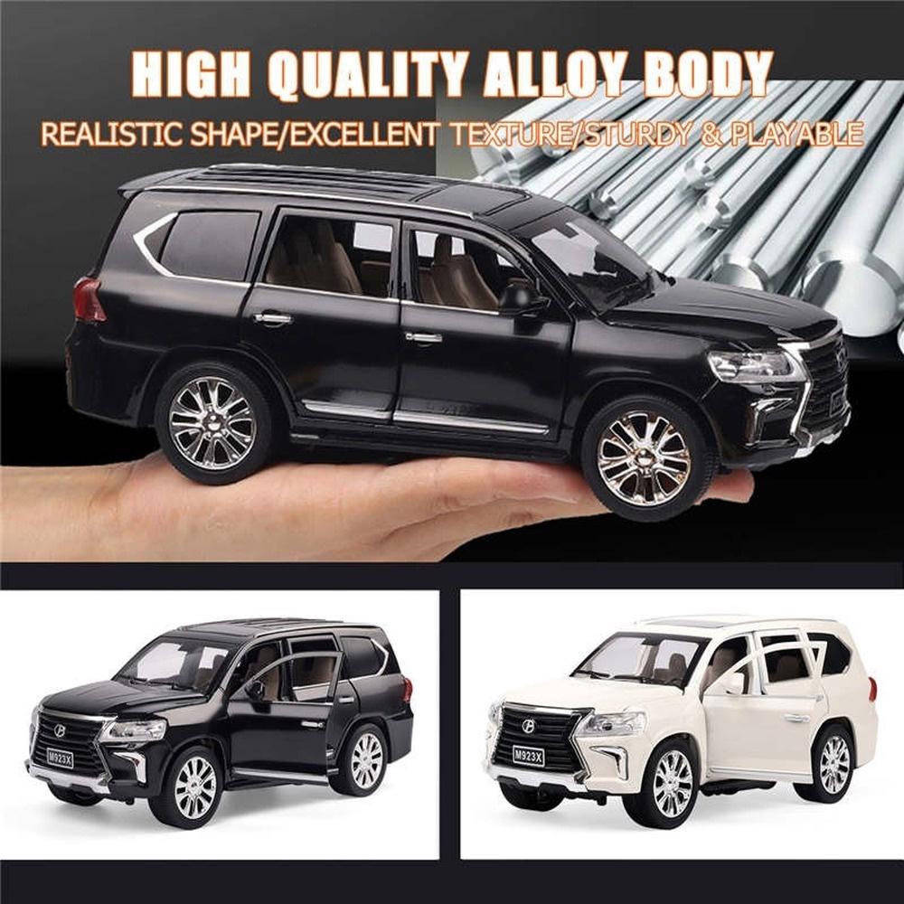 РаспродажаKLT 1:24 Lexus LX570 литой под давлением 20 см модель автомобиля из сплава для детей, игрушки для мальчиков, машинки, игрушки для детей