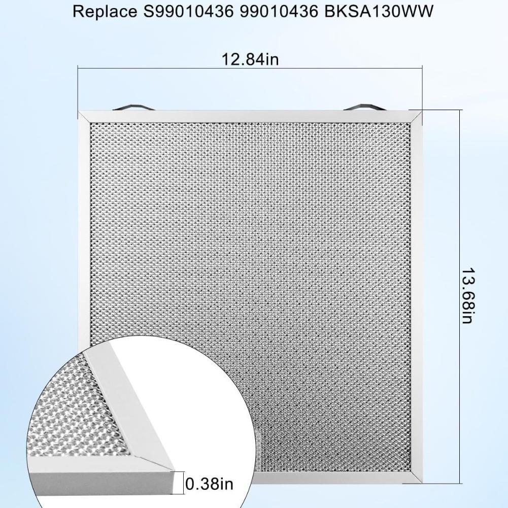 Фильтры для вытяжки, 2 шт., совместимы с S99010436 99010436 BKSA130WW, для эффективного уменьшения жира и дыма