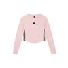 Dance Aeroready Logo Graphic Quick-Dry Sports Leisure Long Sleeve T-Shirt Women Tops Pink JJ3600