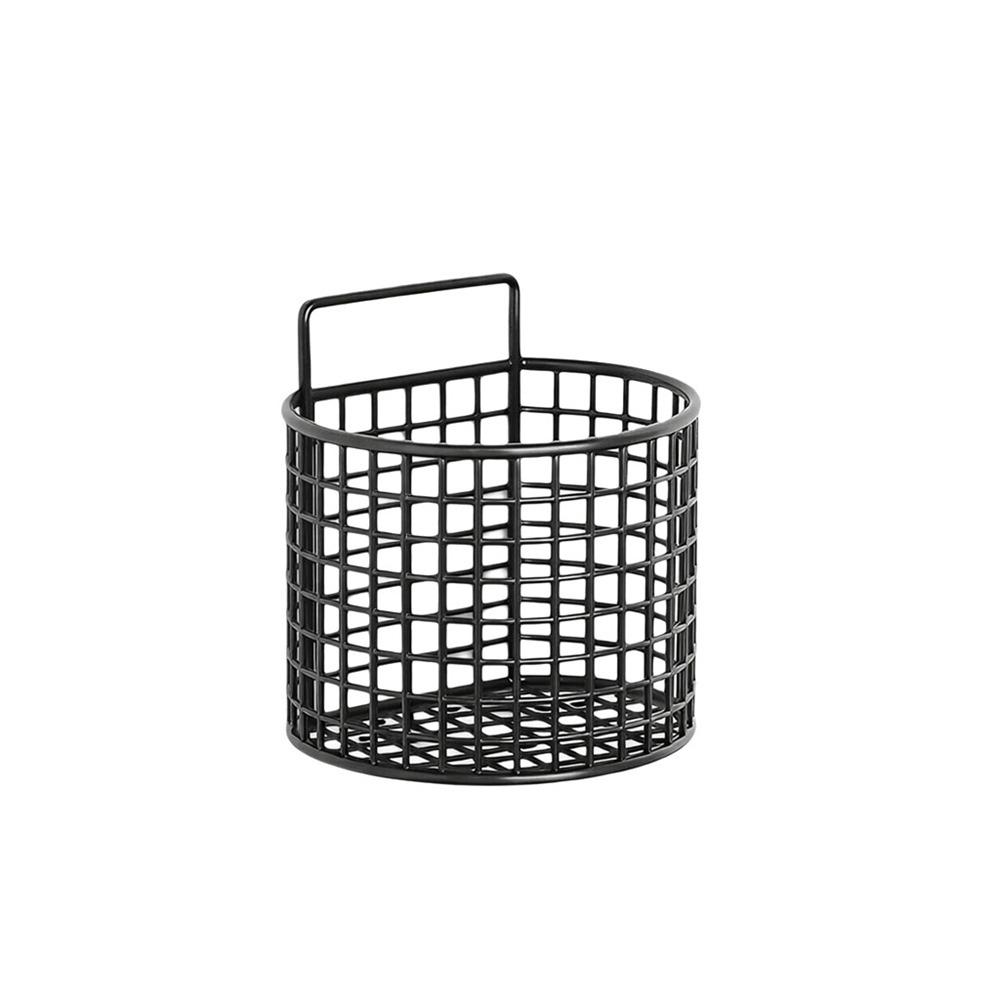 1/2/3 Grids Wall Mounted Storage Basket Large Capacity Comb Storage Bucket Kitchen Shelf  Bathroom