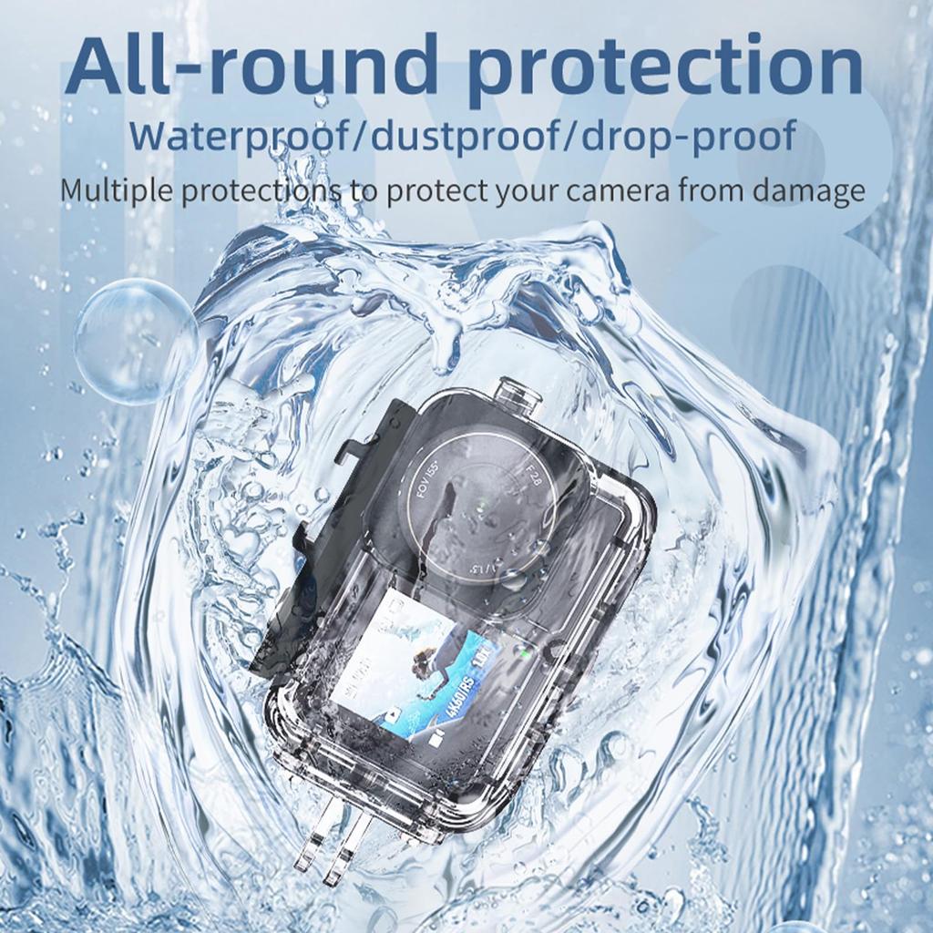 Водонепроницаемый чехол для подводной фотосъемки DJI Osmo Action 5 Pro, водонепроницаемый чехол для подводной фотосъемки, глубина 45 м, давление, аксессуары для подводной фотосъемки