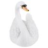 Floating Resin Simulation Swan Figurine Ornament Synthetic Resin Swan Statue Garden Decoration for Pool Pond Courtyard
