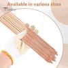 5Pcs Pure Copper Round Rods Sturdy Durable Versatile Electrode Rods for Metal Crafts DIY Projects Machinery Industry