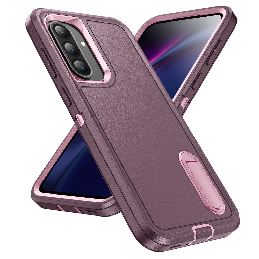 Чехол-броня 3 в 1 для защиты телефона Samsung Galaxy A16 A26 A36 A56 5G A06 A14 A54 A15 A17 с жесткой пластиковой рамкой и ТПУ задней крышкой