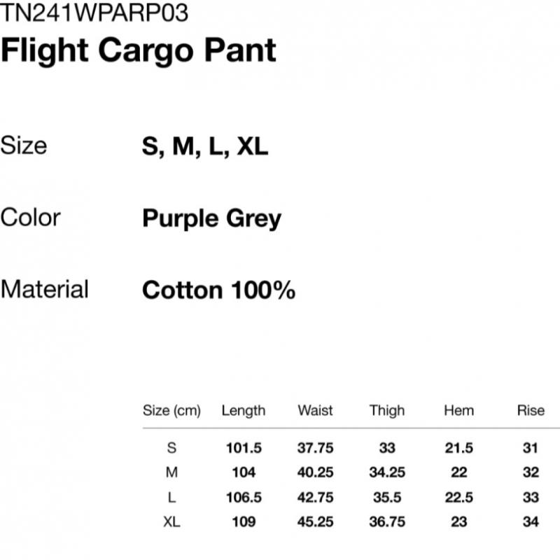 Thisisneverthat Flight Cargo Pant Pant Purple Grey
