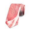 Галстук в стиле унисекс с мясным принтом, мужская забавная рубашка на свадьбу, вечеринку, Хэллоуин