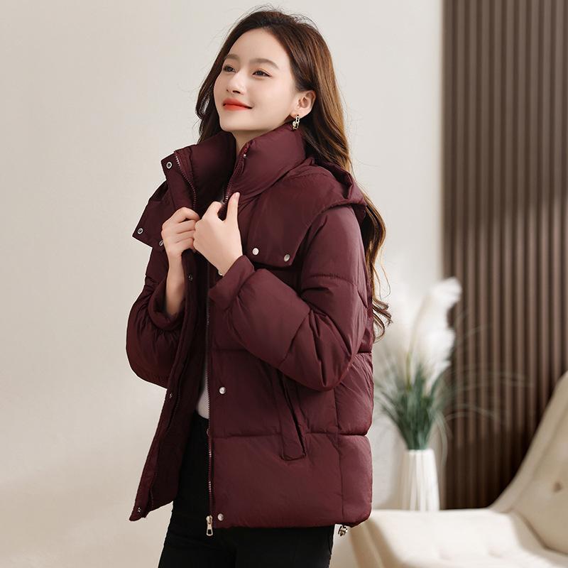 Short Hooded Padded Jacket Winter New Slim Fashion Thickened Versatile Padded Jacket Women's Coat