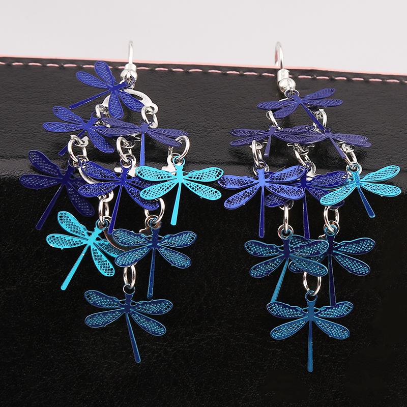 Модные индивидуальные серьги-стрекозы, серьги, экологические красочные серьги, ювелирные изделия