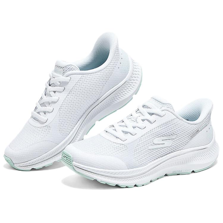 Skechers Go Run Consistent 2.0 Удобные Легкие Амортизация Поддержка Низкие Повседневные Кроссовки Женские Белый 128619-WLB