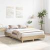 VidaXL Bed Frames Without Mattress Sonoma Oak 140x190 Cm, Bedroom Furniture, Bed Base, Double Bed, Bed, Bed Frame, Bed 861059