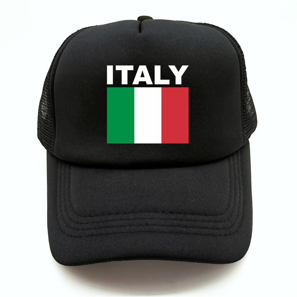 Italia Italy Italian Flag Trucker Cap Summer Unisex Cool Dad Hat Baseball Caps Unisex Outdoor Mesh Net Caps