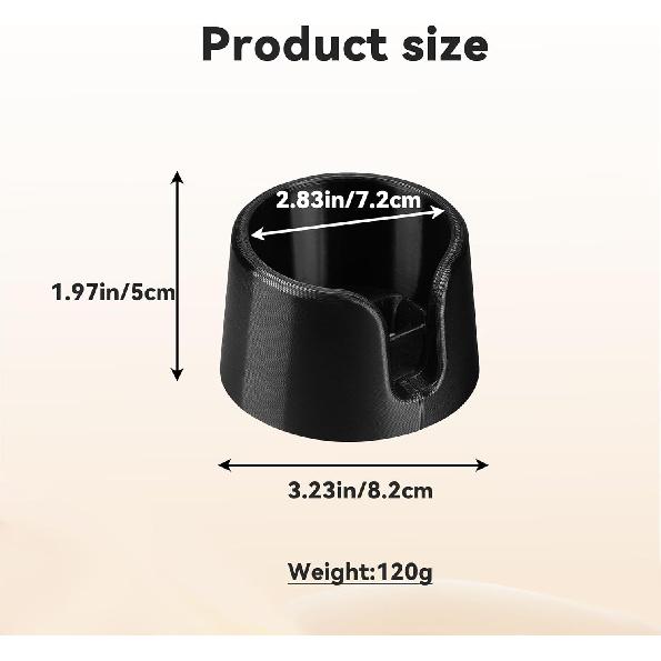 Coffee Tamper Base Compatible with Ninja Espresso Machine ES601 Coffee Handle, Silicone Black Tamper Base for Ninja Espresso Machine Accessories