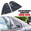 Carbon Fiber Look Window Louver Shutter Cover Side Vent For Mitsubishi Lancer