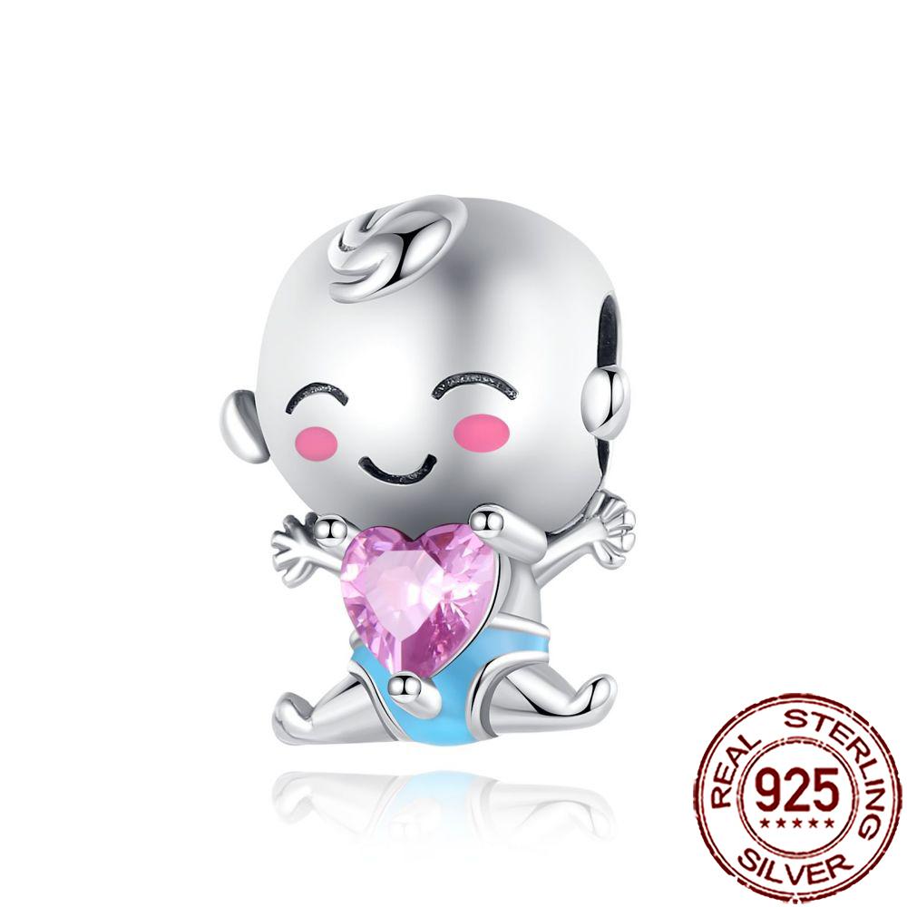 New Charms 925 Silver Sister Daughter Mum Mother Family Love Heart Beads Fit Origina Bracelet Necklace DIY Jewelry