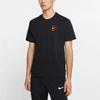 Nike Color-Block Swoosh Logo Sport Crew Neck T-Shirt Men Tops Black DJ4392-010