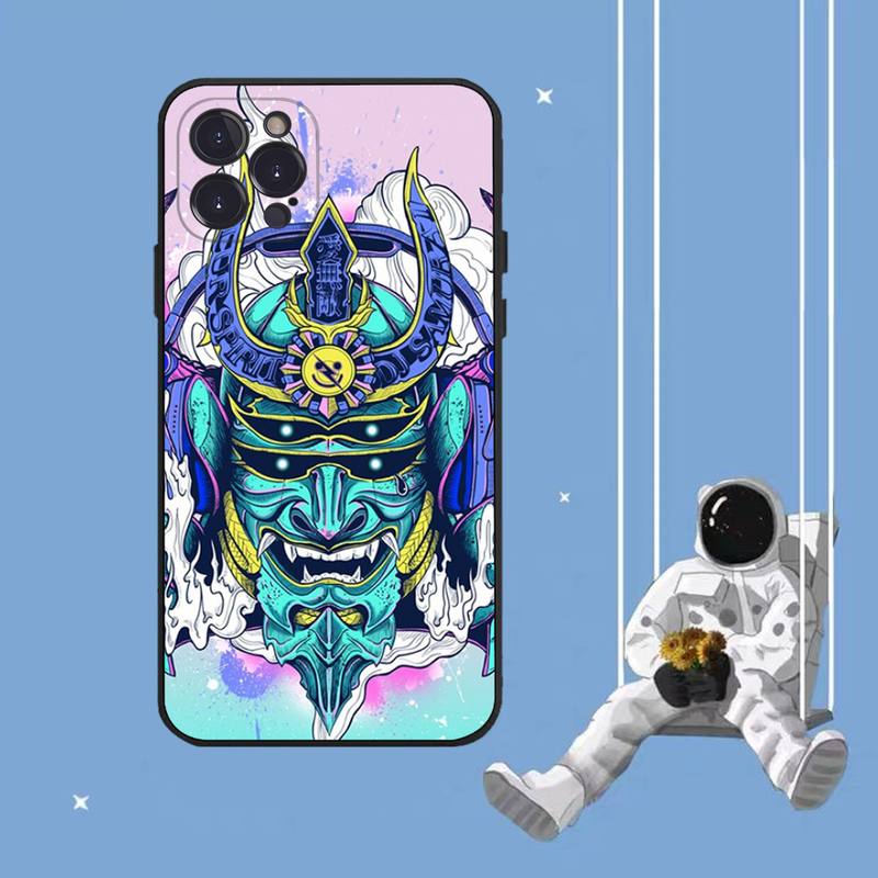 Чехол для телефона с маской самурая они для iPhone Samsung Galaxy Redmi Xiaomi Oppo OnePlus Note SA 7 8 9 10 11 12 13 14 20 21 22 23 53 54 Pro Max Plus Ultra
