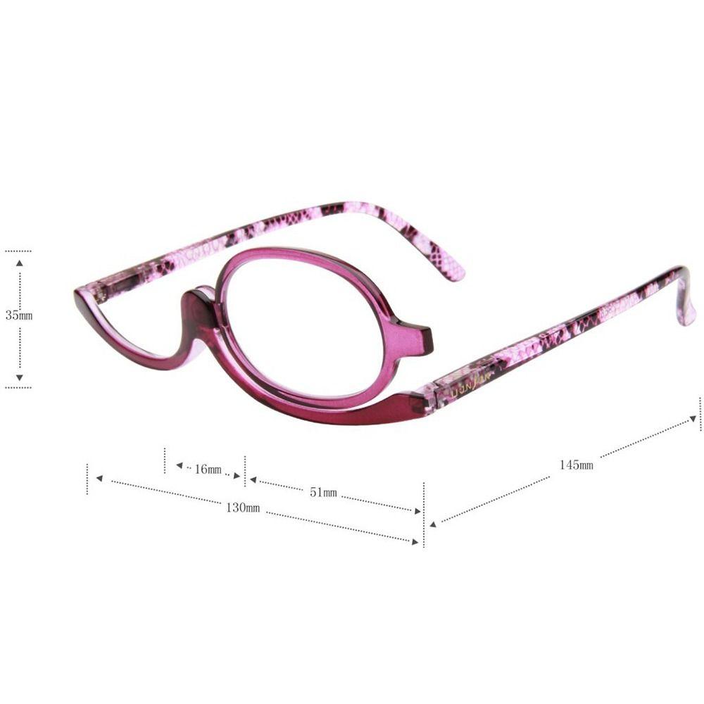 Диоптрийные складные очки Косметические очки Очки для чтения с увеличением Вращающиеся очки для макияжа