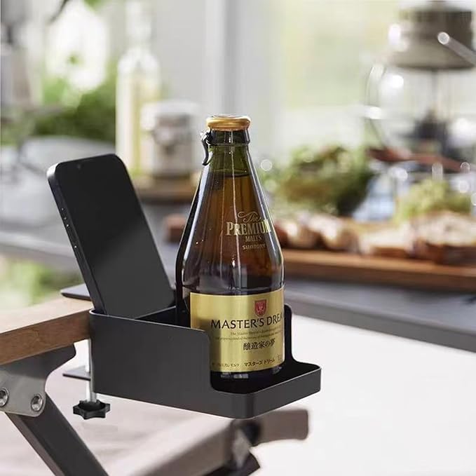 Регулируемый органайзер для крепления на край стола - многоцелевая вешалка для дивана и стола со съемным лотком для пульта, телефона, растений и кофейных кружек