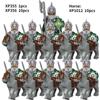 KT1046 SET 10pcs/Koruit Medieval Knights Rohan Uruk-hai Elves Gondor Warrior Dwarf Building Block Toys