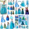 Girls Kids Elsa Fancy Dress Costume Princess Anna Party Dresses Cosplay Outfits