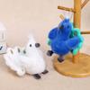 Cute Peacock Doll Pendant Keychain Animal Plush Toy Unisex Bag Hanging Ornaments Polyester PP Cotton Filling 12cm 14 Years