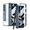 Покрытие Kickstand Прозрачный складной чехол для телефона Samsung Galaxy Z Fold 4 5g Fold3 Fold 3 Fold4 Zfold4 Закаленное стекло Пленка Чехлы